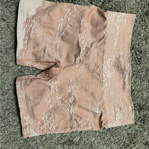 GYMSHARK Pink Patterned Athletic Shorts